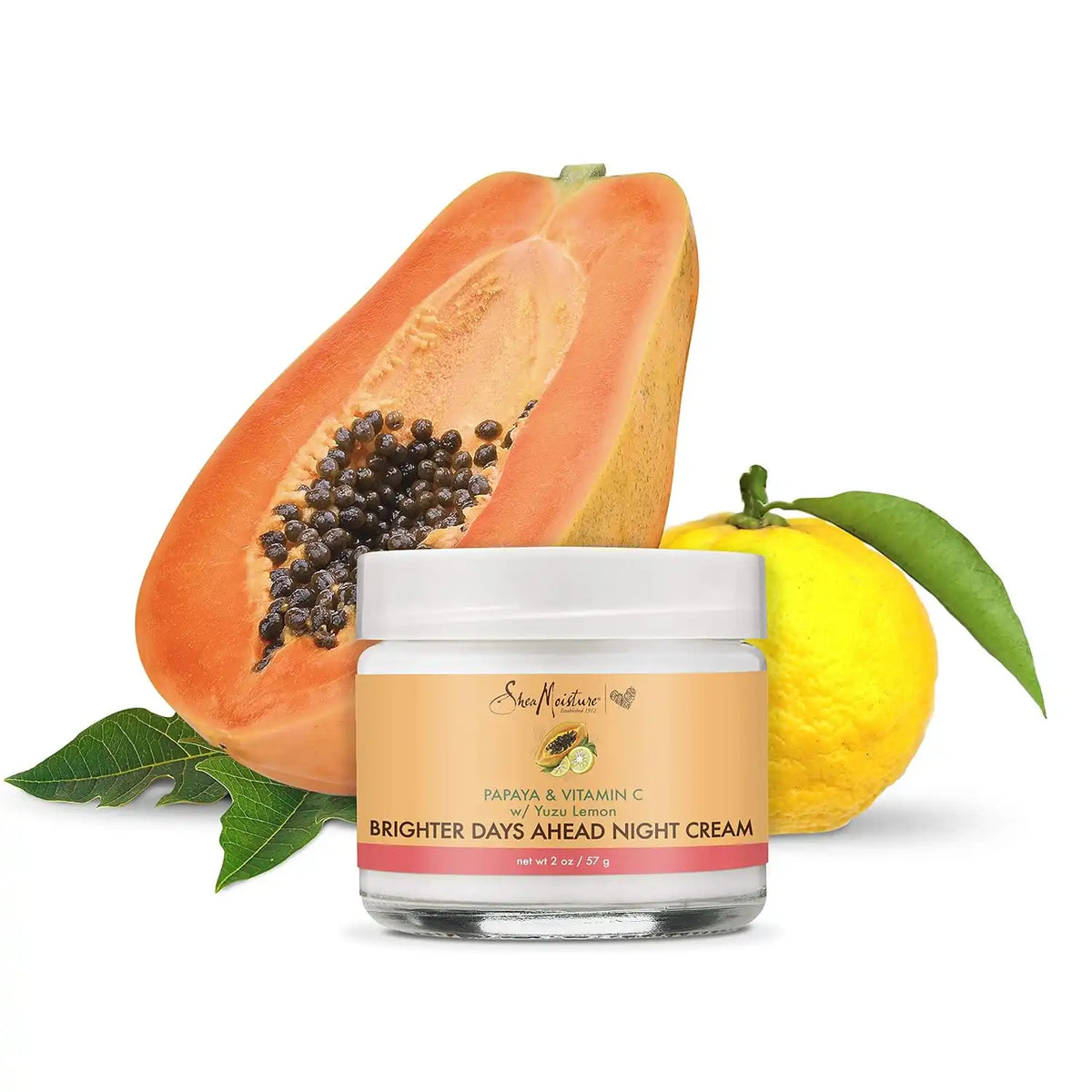 SheaMoisture Night Cream for Dull & Uneven Skin, Papaya and Vitamin C Moisturizer, 2 Oz