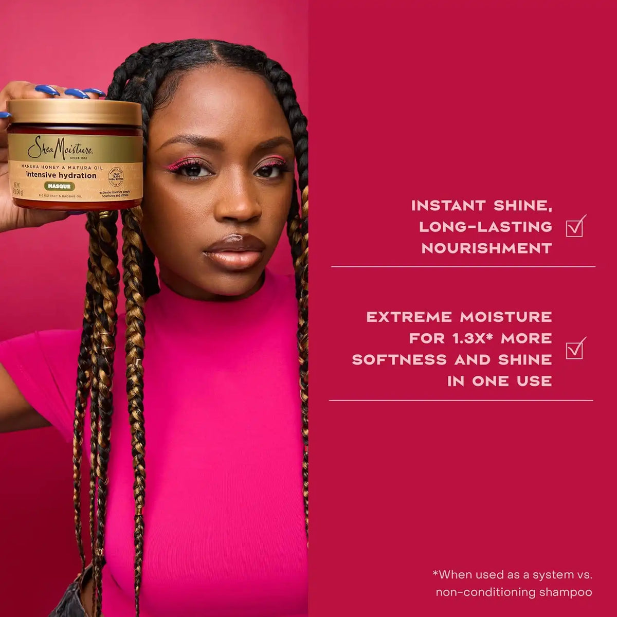 Shea Moisture Intensive Hydration Conditioner for Dry, Damaged Hair Manuka Honey and Mafura Oil deep moisturizing conditioner 24oz