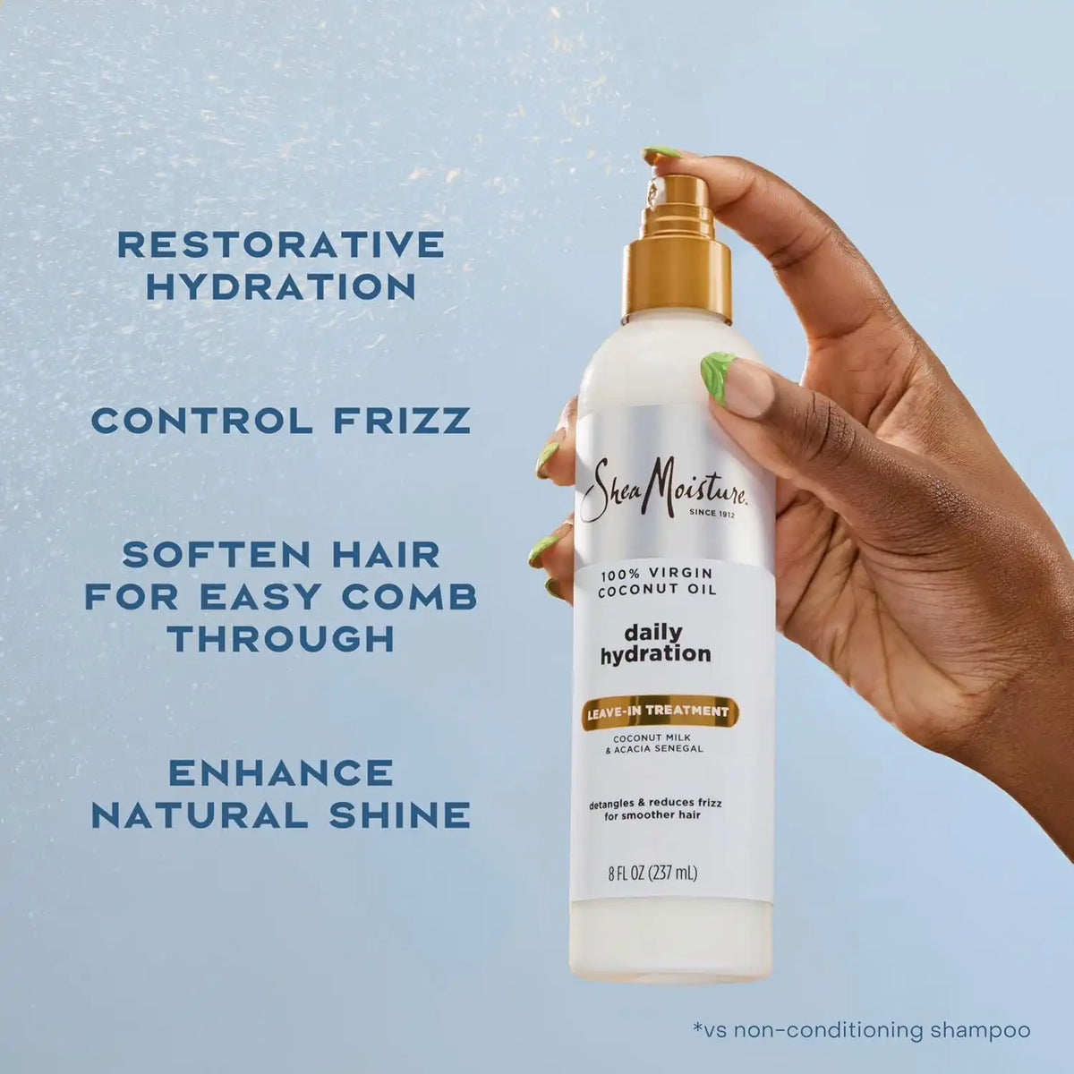 Shea Moisture 100% Virgin Coconut Oil Leave-in Treatment, 8 Ounce