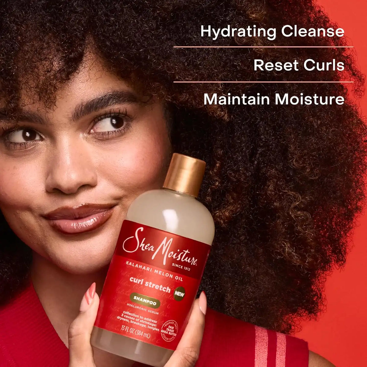 Shea Moisture Curl Stretch Shampoo Kalahari Melon Oil 13oz