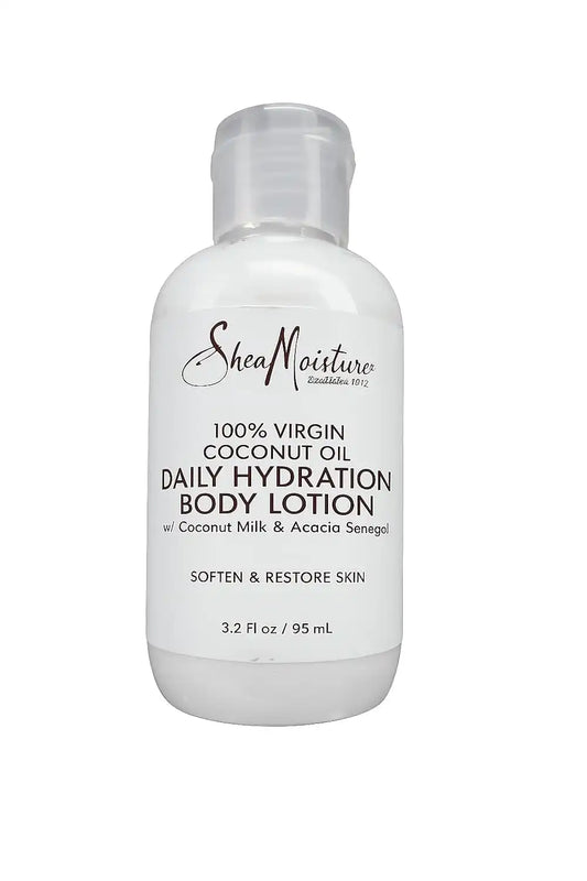 SheaMoisture 100% Virgin Coconut Oil Daily Hydration Body Lotion 3.2 Fl Oz (Pack of 1)