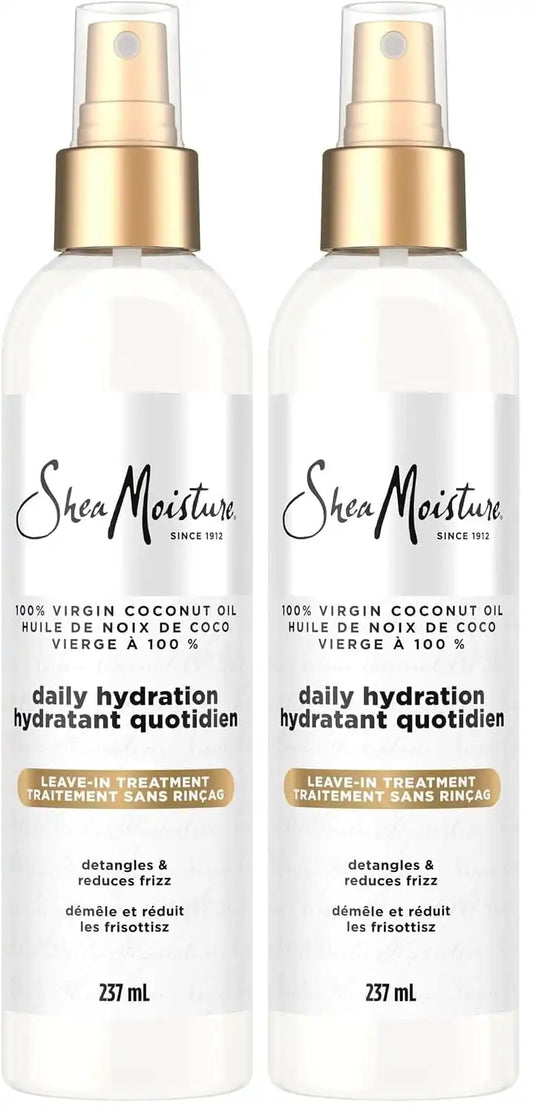 SheaMoisture 100 Percent Virgin Coconut Oil Leave-In Treatment, 8 Ounce, (Pack of 2)