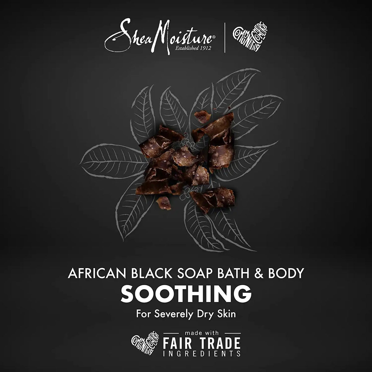 SheaMoisture Bar Soap 6 Count for Troubled Skin African Black Soap Cleanser with Shea Butter 8 oz