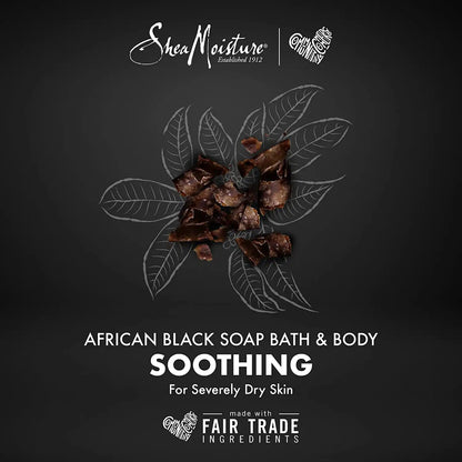 SheaMoisture Bar Soap 6 Count for Troubled Skin African Black Soap Cleanser with Shea Butter 8 oz