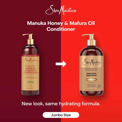 Shea Moisture Intensive Hydration Conditioner for Dry, Damaged Hair Manuka Honey and Mafura Oil deep moisturizing conditioner 24oz