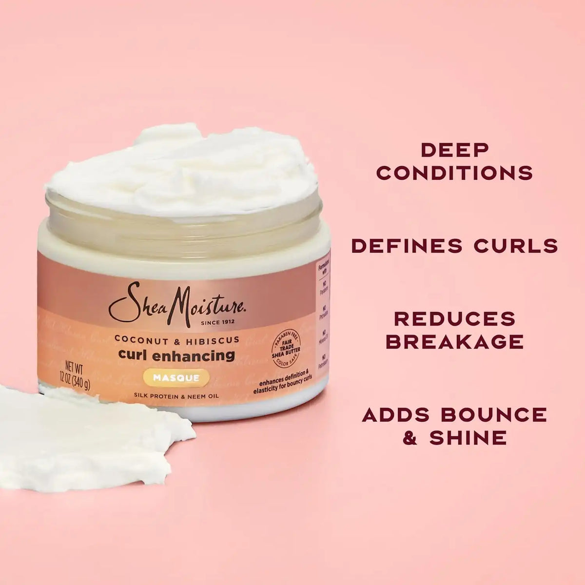 Shea Moisture Coconut & Hibiscus Hair Mask for Curly Hair 11.5oz