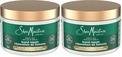 SheaMoisture Bond Repair Leave-In Conditioner Amla Oil Protects Against Damage, Strengthens With Hydroplex Technology For Less Breakage With Restorative HydroPlex Infusion 11FlOz, (Pack of 2)
