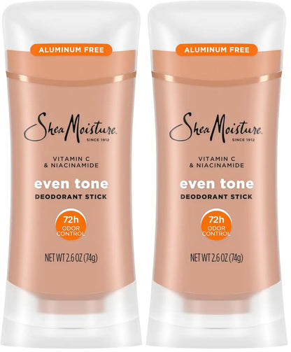 SheaMoisture Deodorant Stick for 72h Odor Control Fresh Aluminum Free 2.6 oz, (Pack of 2)