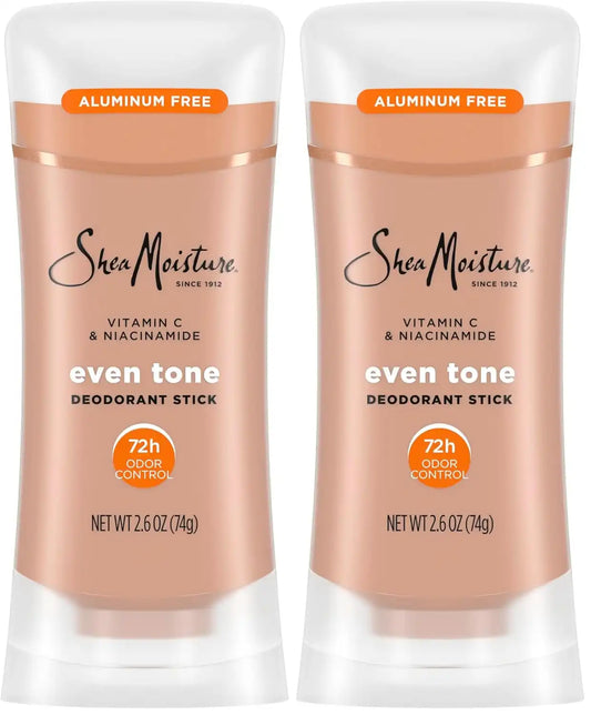 SheaMoisture Deodorant Stick for 72h Odor Control Fresh Aluminum Free 2.6 oz, (Pack of 2)