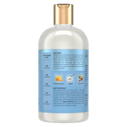 SheaMoisture Shampoo Hydrate and Repair for Damaged Hair with Manuka Honey and Shea Butter 13 oz