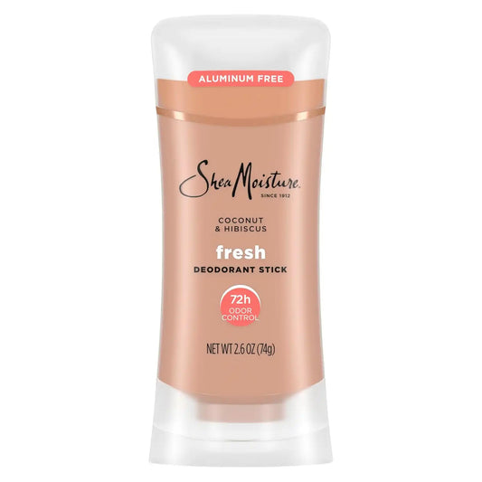 SheaMoisture Deodorant Stick 72h Odor Control Coconut & Hibiscus Fresh Aluminum Free, 2.6 Ounce (Pack of 12)