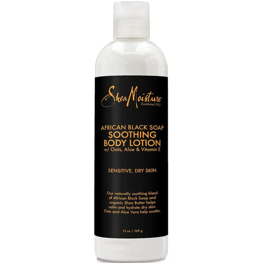 Sheamoisture Soothing Body Lotion for Troubled Skin African Black Soap Lotion with Shea Butter 13 oz