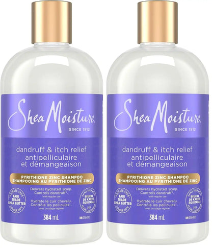 SheaMoisture Anti-Dandruff Shampoo Apple Cider Vinegar & Salicylic Acid For Removing Buildup System For A Healthier Scalp 13 Oz,(Pack of 2)