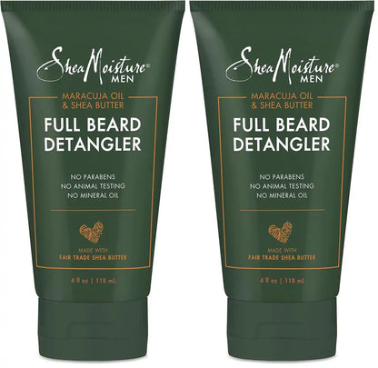 SheaMoisture Beard Conditioner,Full Beard Detangler for Full Beards,Maracuja Oil and Shea Butter,Paraben Free,4 oz,(Pack of 2)