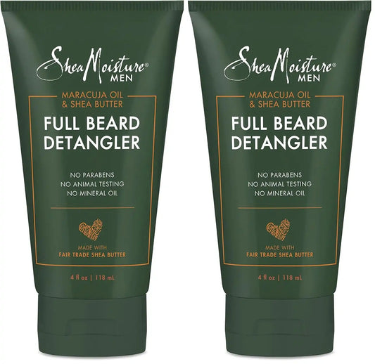 SheaMoisture Beard Conditioner,Full Beard Detangler for Full Beards,Maracuja Oil and Shea Butter,Paraben Free,4 oz,(Pack of 2)