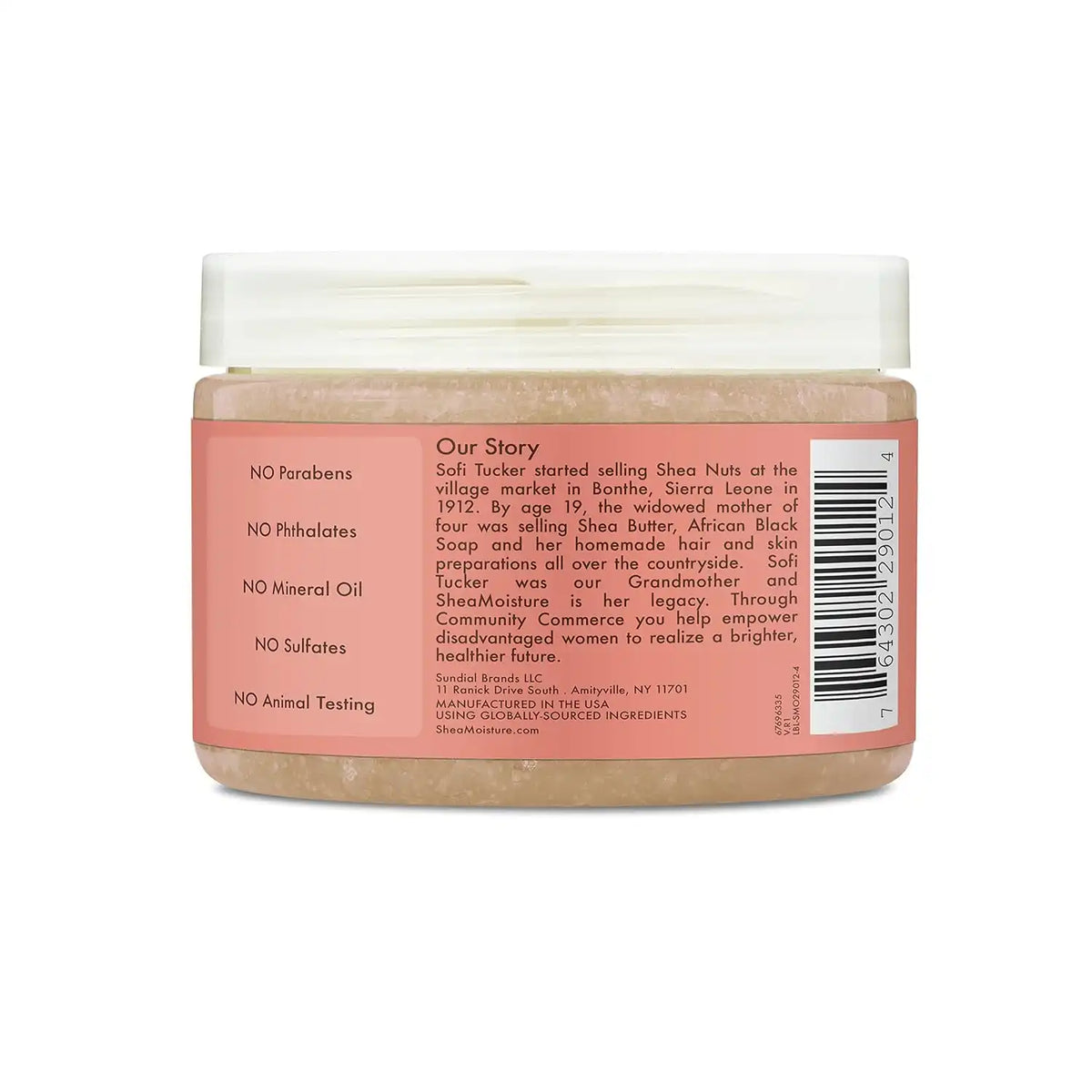SheaMoisture Body Scrub for Dull Skin Illuminating Coconut and Hibiscus Cruelty-Free Skin Care 12 oz