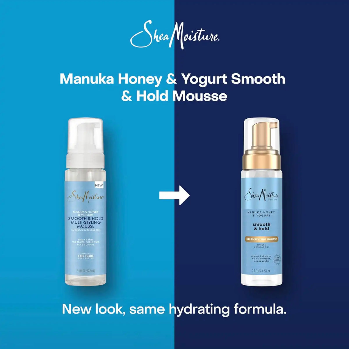 Shea Moisture Manuka Honey & Yogurt Styling Mousse 7.5oz