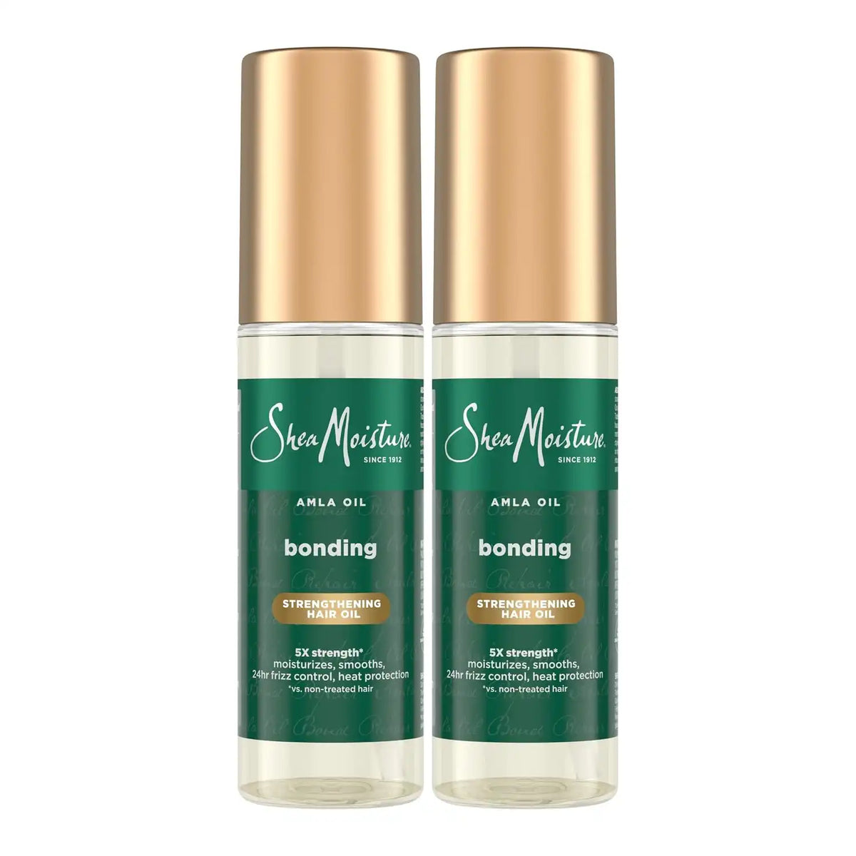 SheaMoisture Bonding Oil Amla Oil To Protect,Strengthen And Smooth Hair With Amla-Oil And Fair-Trade Shea Butter With 5X Strength-And 24-Hour Frizz & Humidity Control 3.3 Fl Oz,(Pack of 2)