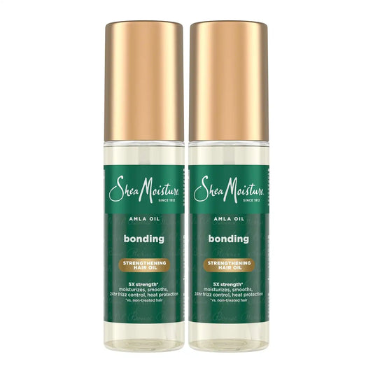 SheaMoisture Bonding Oil Amla Oil To Protect,Strengthen And Smooth Hair With Amla-Oil And Fair-Trade Shea Butter With 5X Strength-And 24-Hour Frizz & Humidity Control 3.3 Fl Oz,(Pack of 2)