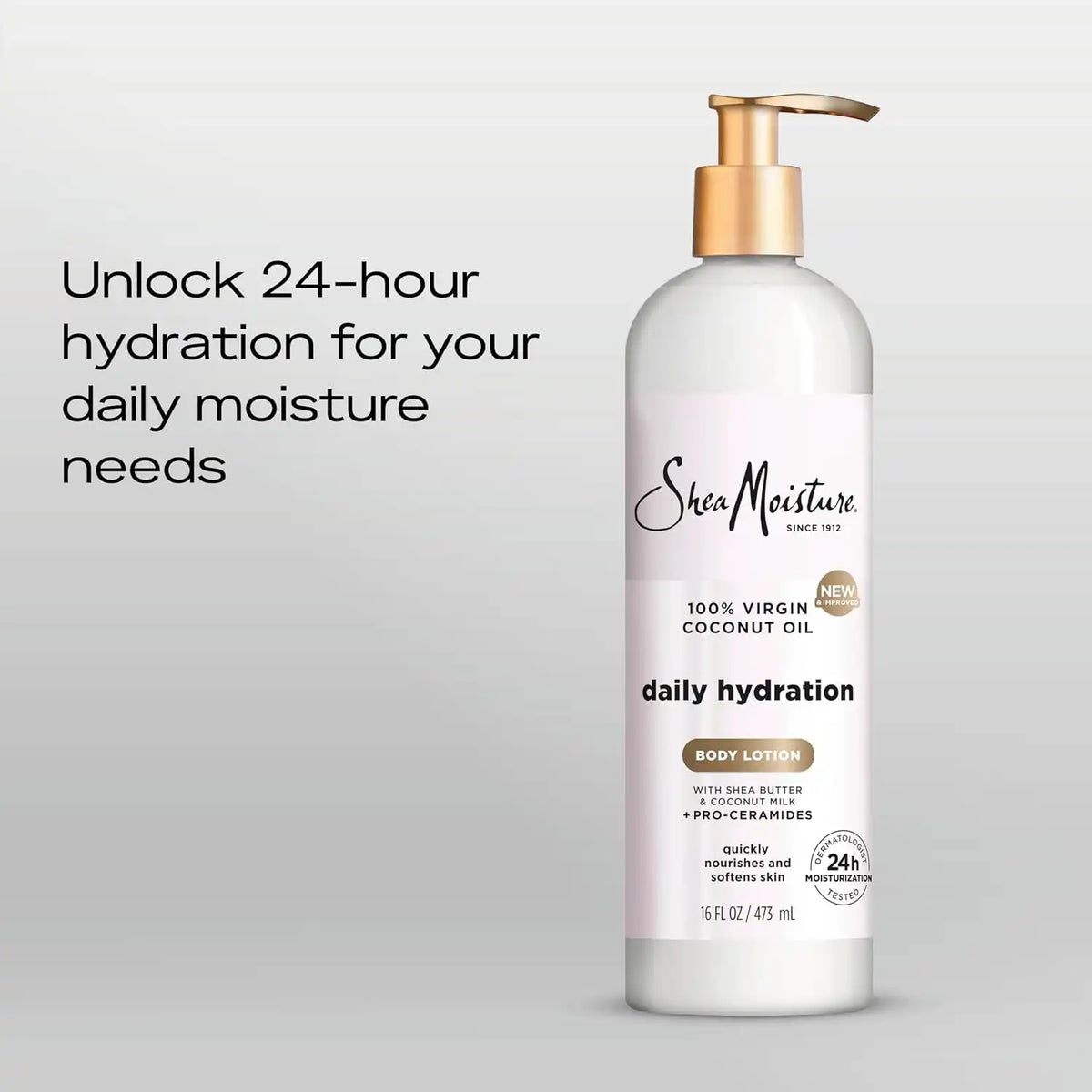 Shea Moisture Daily Hydration Body Lotion with Virgin Coconut Oil 16oz