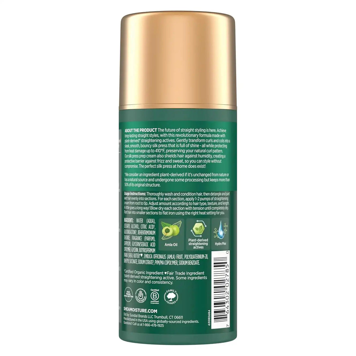 Shea Moisture Silk Press in a Bottle Prep Cream for Heat Protection 3.3oz