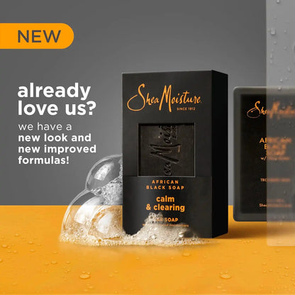 Shea Moisture Bar soap African Black Soap 4 count 8 oz
