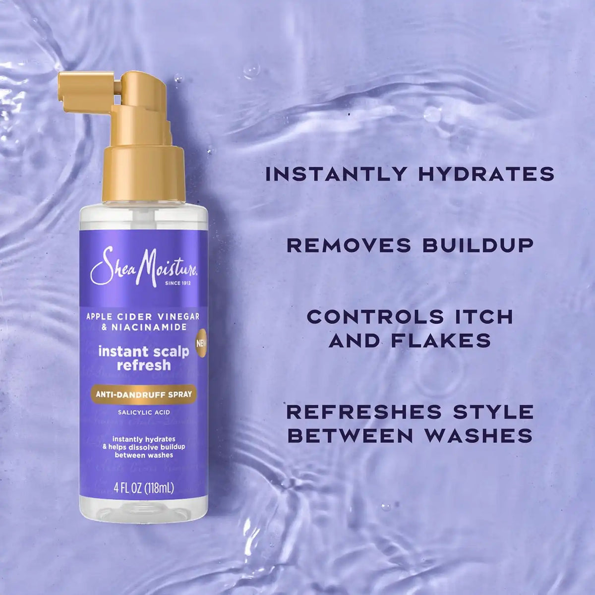 Shea Moisture Dandruff Treatment Instant Scalp Refresh Spray 4oz