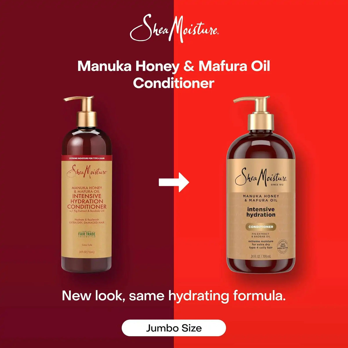 Shea Moisture Intensive Hydration Conditioner for Dry, Damaged Hair Manuka Honey and Mafura Oil deep moisturizing conditioner, 24 Fl Oz (Pack of 6)