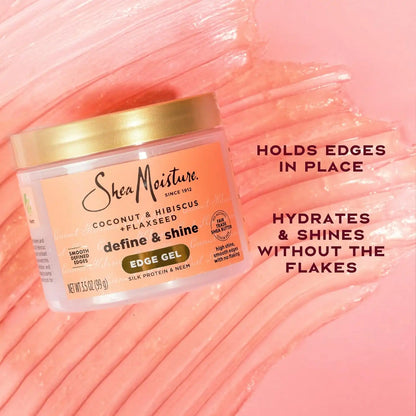 Shea Moisture Coconut & Hibiscus Define & Shine Edge Gel 3.5oz