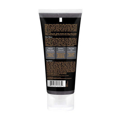 SheaMoisture African black soap bamboo charcoal body scrub exfoliate, 6 Ounce
