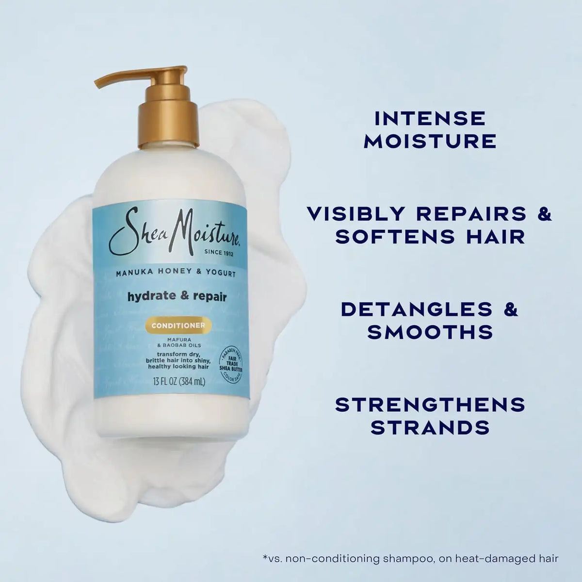 Shea Moisture Manuka Honey & Yogurt Hydrate & Repair Conditioner 13oz