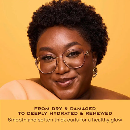 SheaMoisture Raw Shea Butter Deep Moisturizing Hair Masque for Curly Hair Raw Shea Butter Deep Conditioner to Moisturize and Renew-Hair 11.5 oz,(Pack of 2)