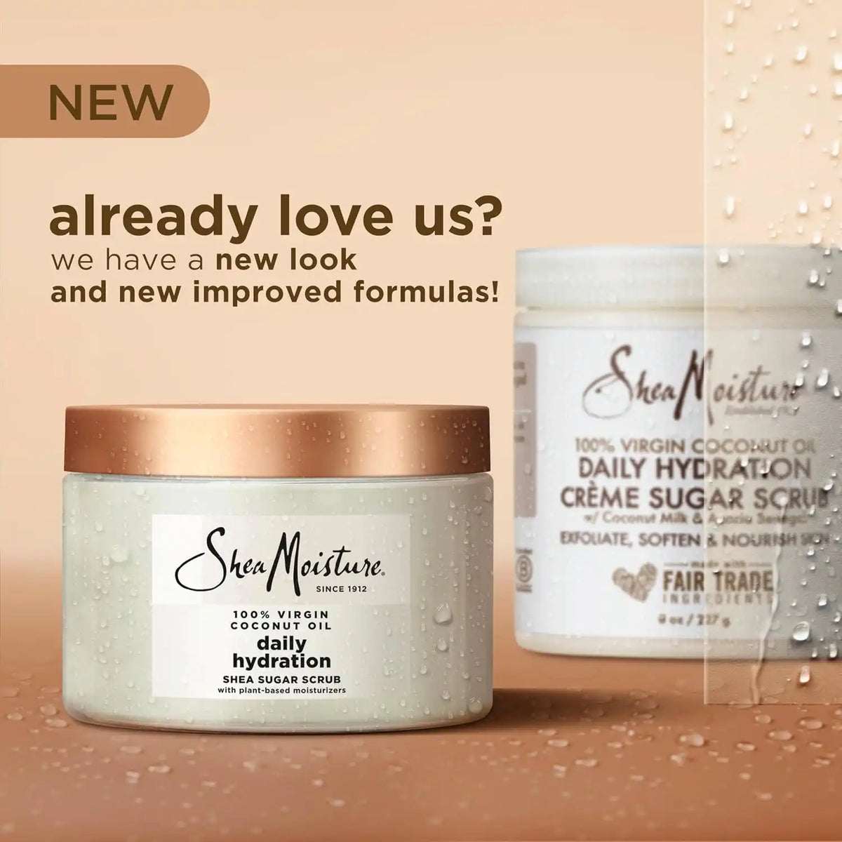 SheaMoisture Shea Sugar Body Scrub Virgin Coconut Oil 12 FO
