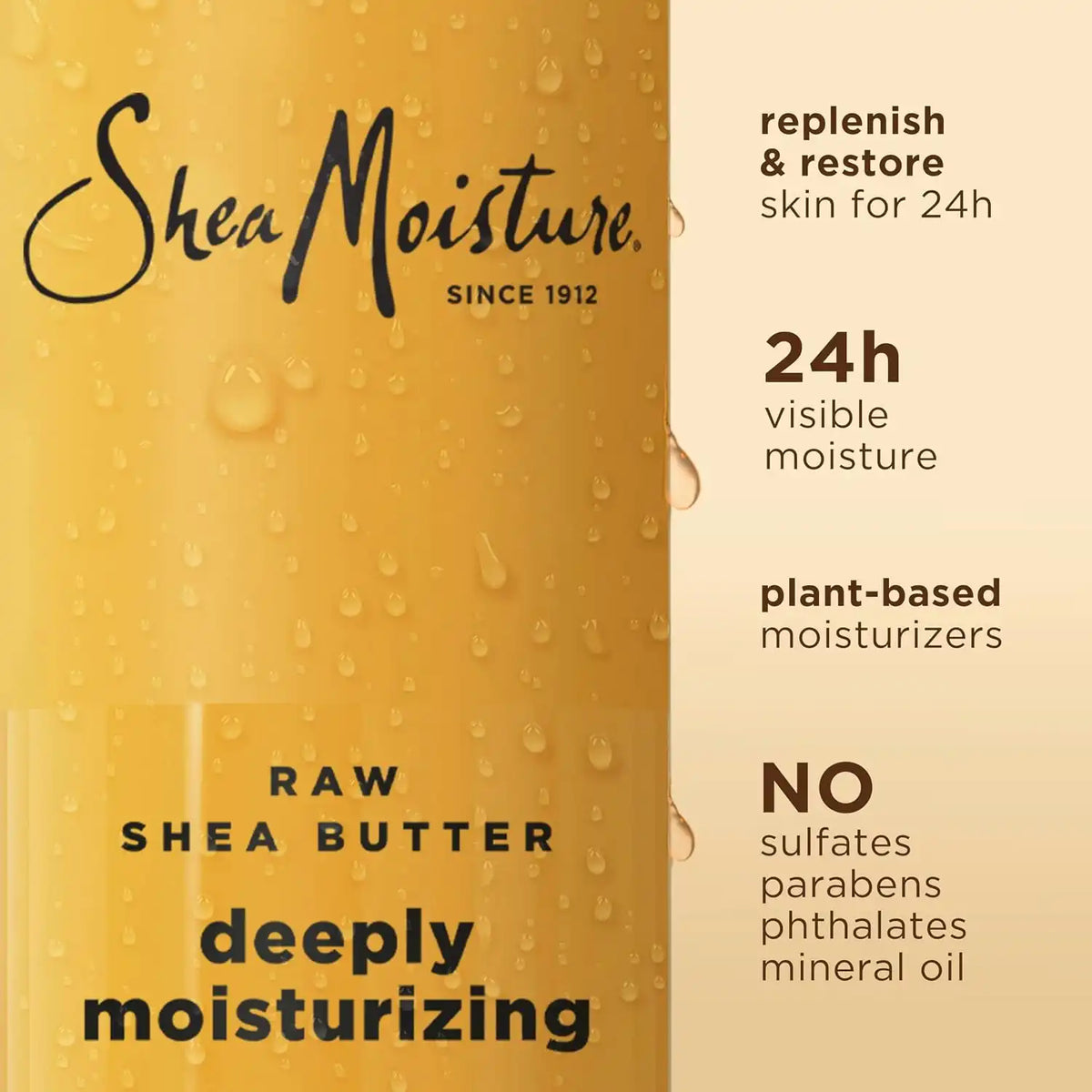 SheaMoisture Raw Shea Butter Body Wash Moisturize and Restore Deeply 18 oz