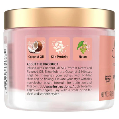 Shea Moisture Coconut & Hibiscus Define & Shine Edge Gel 3.5oz