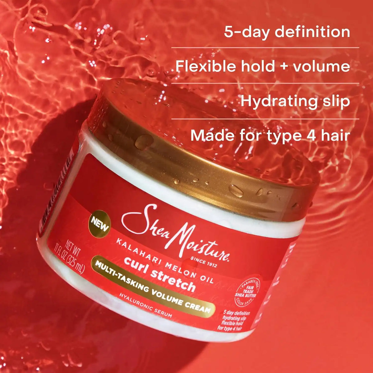 Shea Moisture Curl Stretch Volume Cream for Type 4 Hair 11oz