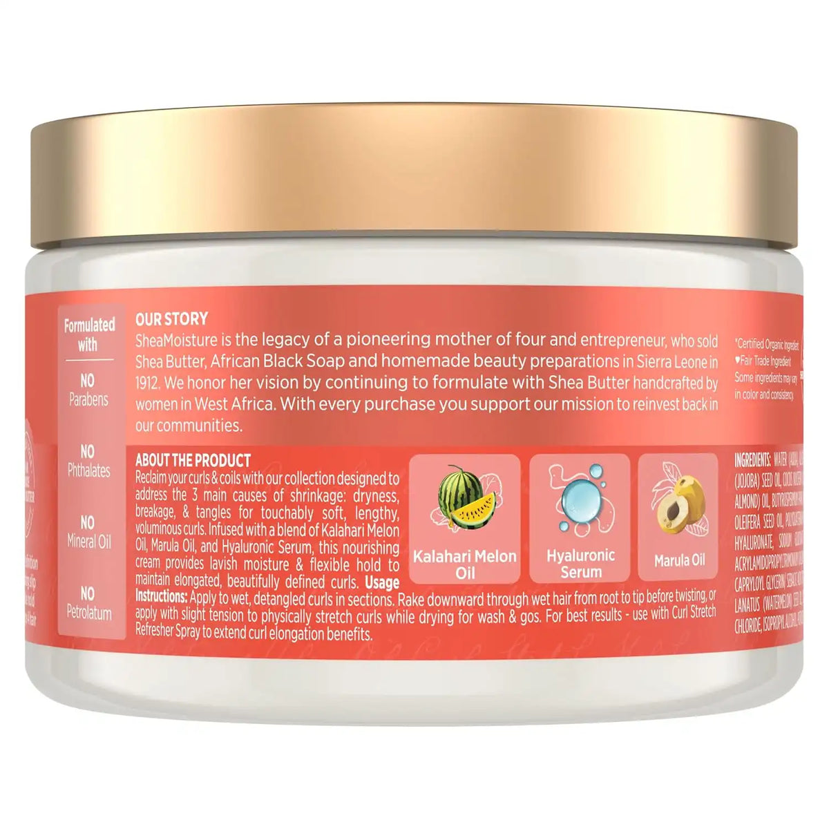Shea Moisture Curl Stretch Volume Cream for Type 4 Hair, 11 Ounce (Pack of 12)