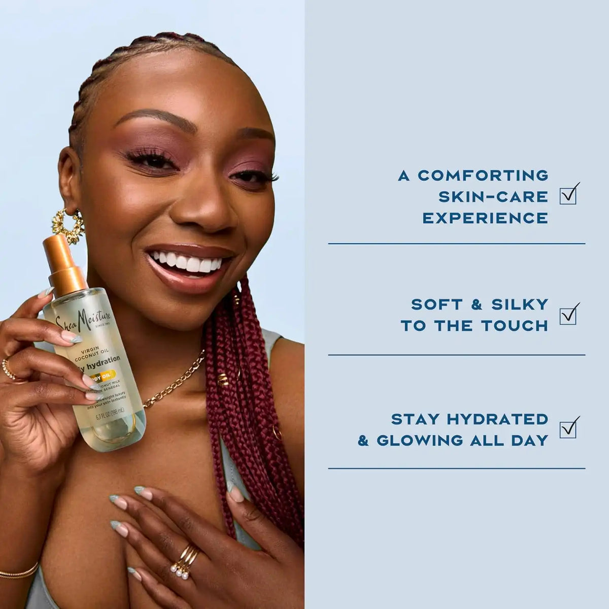 Shea Moisture Daily Hydration Body Oil with Virgin Coconut Oil 6.7oz
