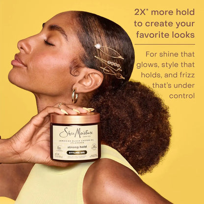 Shea Moisture Strong Hold Styling Gel with Flaxseed 15oz